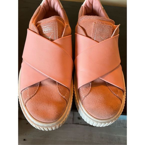 Puma platform suede & leather slip on sz7.5 - Picture 6 of 9